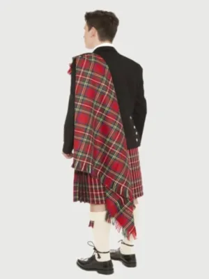 Premium Fly Plaid With Brooch